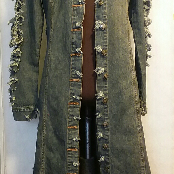 DENIM BLUE JEANS COAT DRESS - Picture 6 of 8